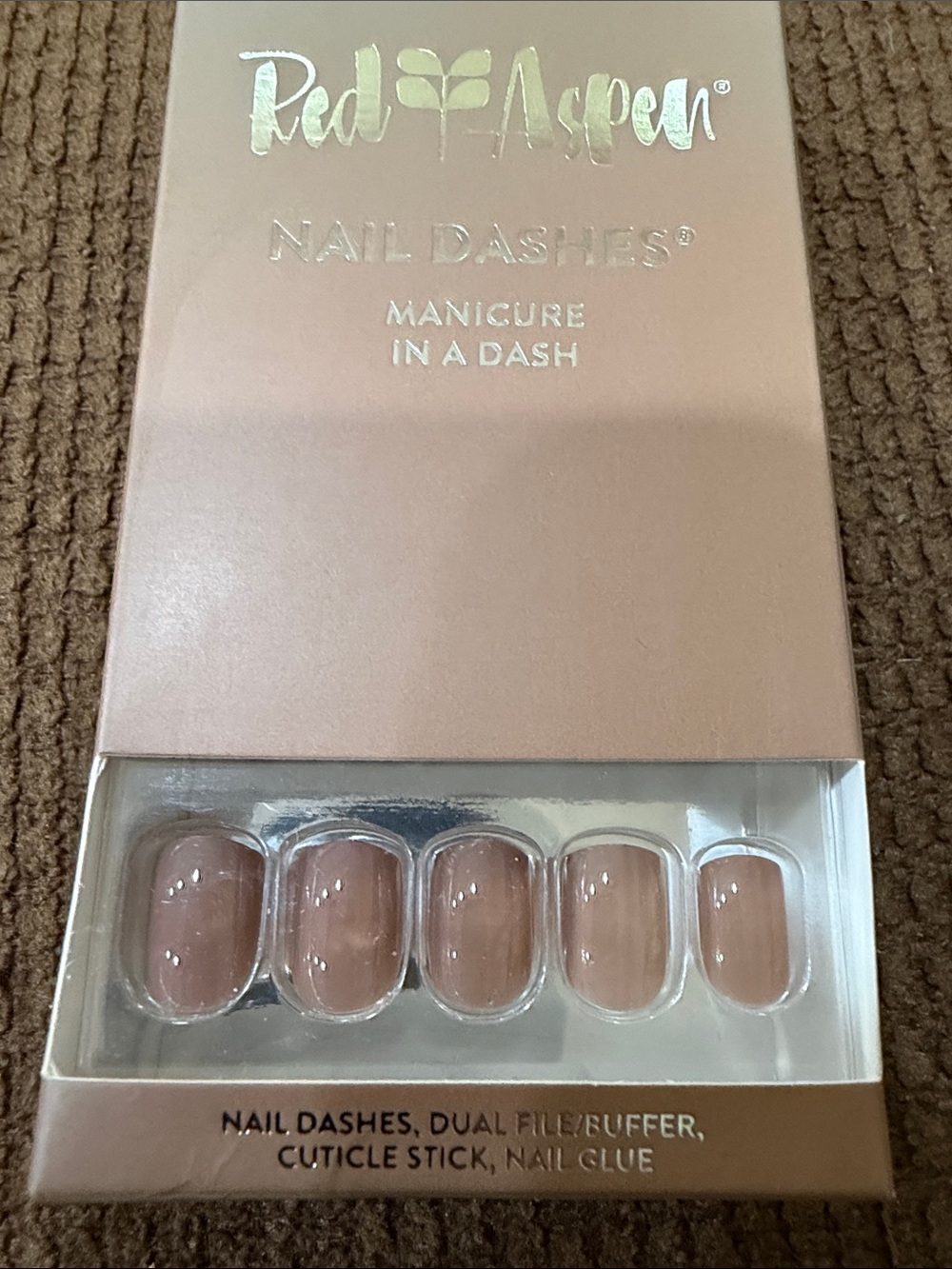 Red Aspen Nail Dashes  Press-On Nails - Picture 7 of 13